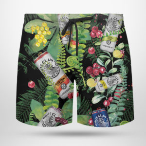 White Claw Hard Seltzer Hawaiian Shirt, Beach Shorts For Men