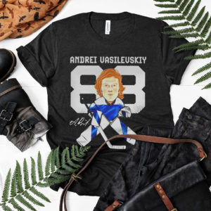 Tampa bay lightning 88 andrei vasilevskiy cartoon signature shirt, ls