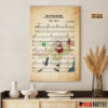 101 Dalmatians Pongo and Perdita over Dalmatian Plantation Sheet Music Poster Canvas