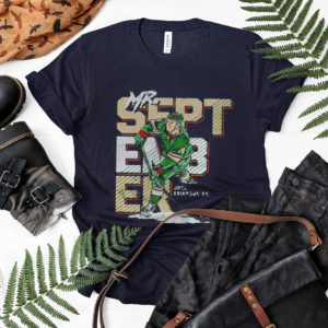 Minnesota hockey joel eriksson mr. september signature shirt, ls, hoodie