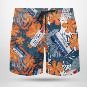 Michelob Ultra Beer Hawaiian Shirt, Beach Shorts