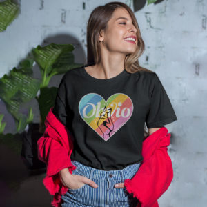 Obvio Pride Rainbow Heart T-Shirt, LS, Hoodie