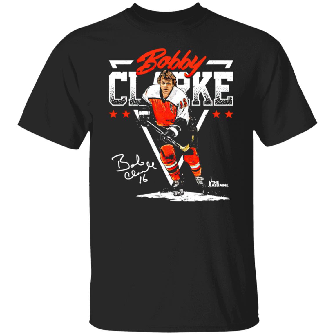 Philadelphia Nhla Bobby Clarke Triangle Name Shirt, hoodie