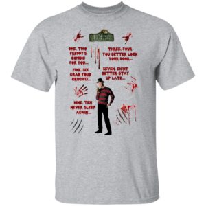 Freddy Krueger waterslides Nightmare on Elm Street Halloween shirt