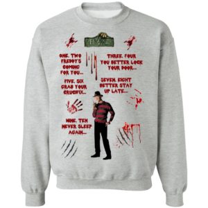 Freddy Krueger waterslides Nightmare on Elm Street Halloween shirt