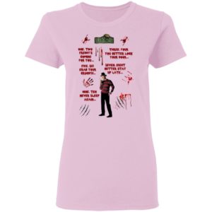 Freddy Krueger waterslides Nightmare on Elm Street Halloween shirt