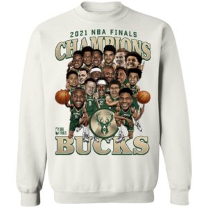 2021 NBA Champions Milwaukee Bucks Caricature Roster T-Shirt, Hoodie
