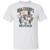 2021 NBA Champions Milwaukee Bucks Caricature Roster T-Shirt, Hoodie