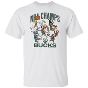 2021 NBA Finals Champions Milwaukee Bucks Homage Space Jam 2 T-Shirt