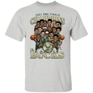 2021 NBA Champions Milwaukee Bucks Caricature Roster T-Shirt, Hoodie
