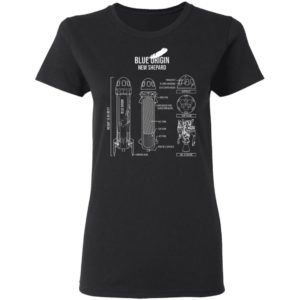 Blue origin new shepard rocket shirt