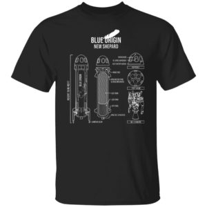Blue origin new shepard rocket shirt