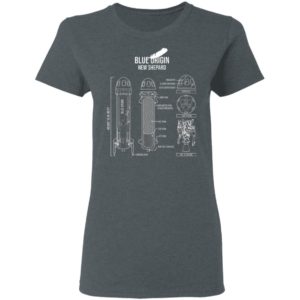 Blue origin new shepard rocket shirt