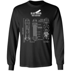 Blue origin new shepard rocket shirt