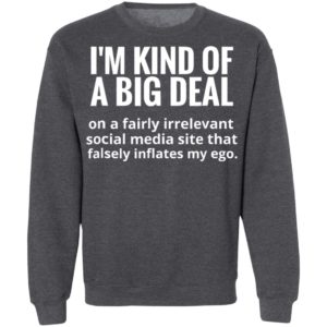I’m kind of a big deal on a fairly irrelevant social media shirt