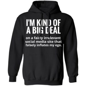 I’m kind of a big deal on a fairly irrelevant social media shirt