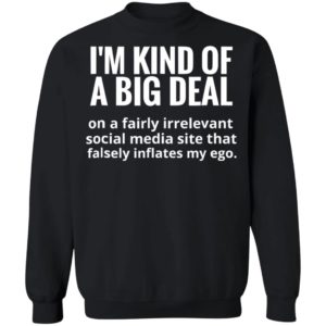 I’m kind of a big deal on a fairly irrelevant social media shirt