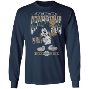 Milwaukee Bucks Junk Food 2021 NBA Finals Champions Mickey Mouse T-Shirt