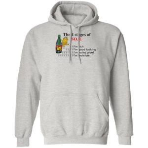 Garfield the 4 stages of soju i’m rich i’m good looking shirt