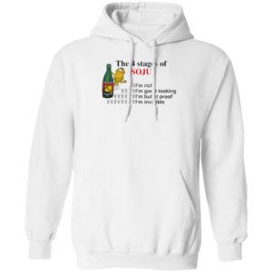 Garfield the 4 stages of soju i’m rich i’m good looking shirt
