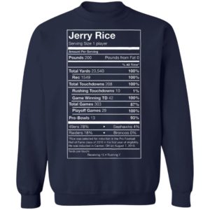 Jerry Rice Serving Size shirt