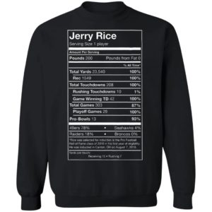 Jerry Rice Serving Size shirt