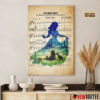 Personalized Star Wars Darth Vader The Imperial March Sheet Music Poster Canvas