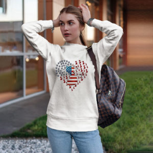 Cat American Heart 4th Of July Shirt, ls, hoodie