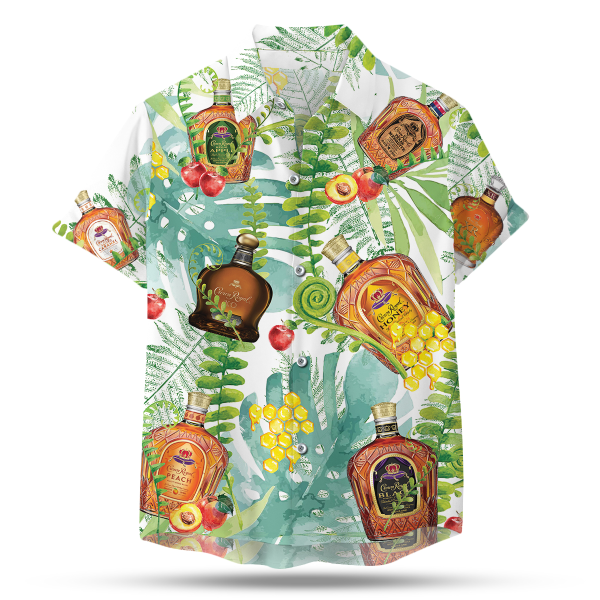 Crown Royal Canadian Hawaiian Shirt, Tropical Beach Shorts