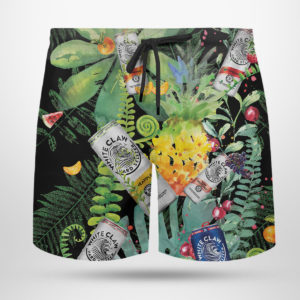 White Claw Hard Seltzer Hawaiian Shirt, Tropical Beach Shorts