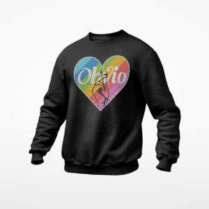 Obvio Pride Rainbow Heart T-Shirt, LS, Hoodie