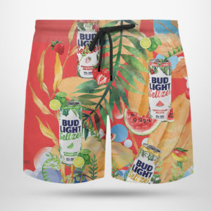 Bud Light Seltzer Hawaiian Shirt, Beach Shorts