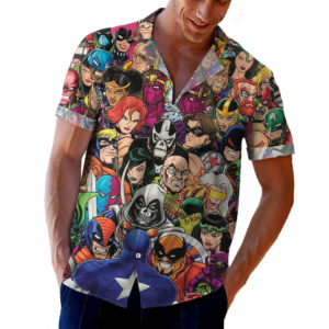 Captain America Rogues Hawaiian Shirt, shorts