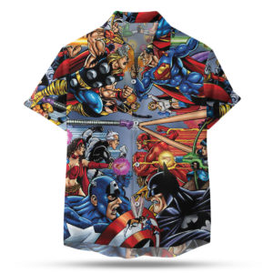 Marvel vs DC Hawaiian Shirt, shorts