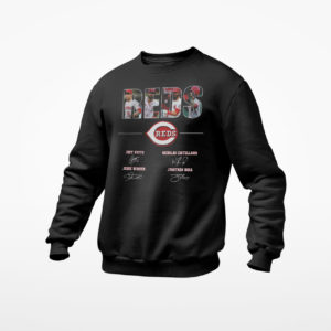Cincinnati Reds Signatures Shirt, Joey Votto, Nicholas Castellanos, Jesse Winker, Jonathan India
