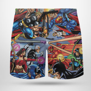 Marvel vs DC Hawaiian Shirt, shorts