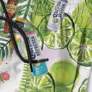Corona Hard Seltzer Hawaiian Shirt, Beach Shorts