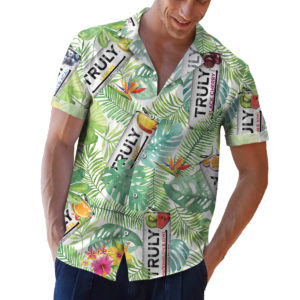 Truly Hard Seltzer Hawaiian Shirt, Beach Shorts
