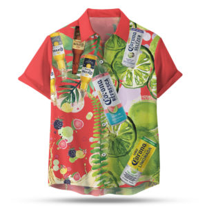 Corona Hard Seltzer Hawaiian Shirt, Beach Shorts