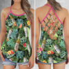 Yuengling Lager Beer Criss Cross Open Back Tank Top