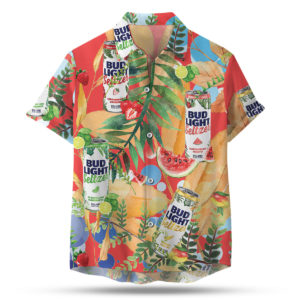 Bud Light Seltzer Hawaiian Shirt, Beach Shorts