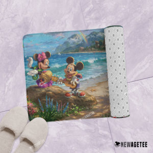 Mickey and Minnie in Hawaii Bath mat