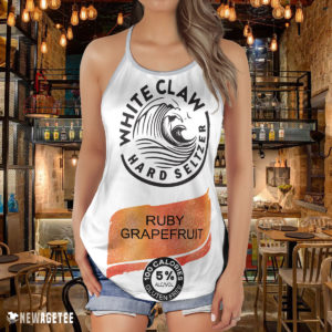 Ruby Grapefruit White Claw Glitter Costume Criss Cross Tank Top