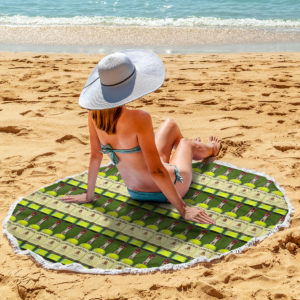 Jameson Irish Whiskey Round Beach Towel
