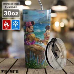 Mickey and Minnie in Hawaii Skinny Tumbler 30oz 20oz