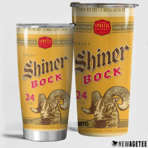 Shiner Bock Beer Skinny Tumbler 20oz 30oz