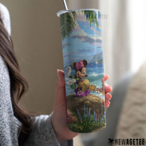 Mickey and Minnie in Hawaii Skinny Tumbler 30oz 20oz