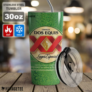 Dos Equis Beer Skinny Tumbler 30oz 20oz
