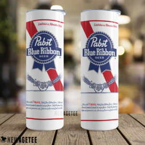 Pabst Blue Ribbon Beer Skinny Tumbler 30oz 20oz