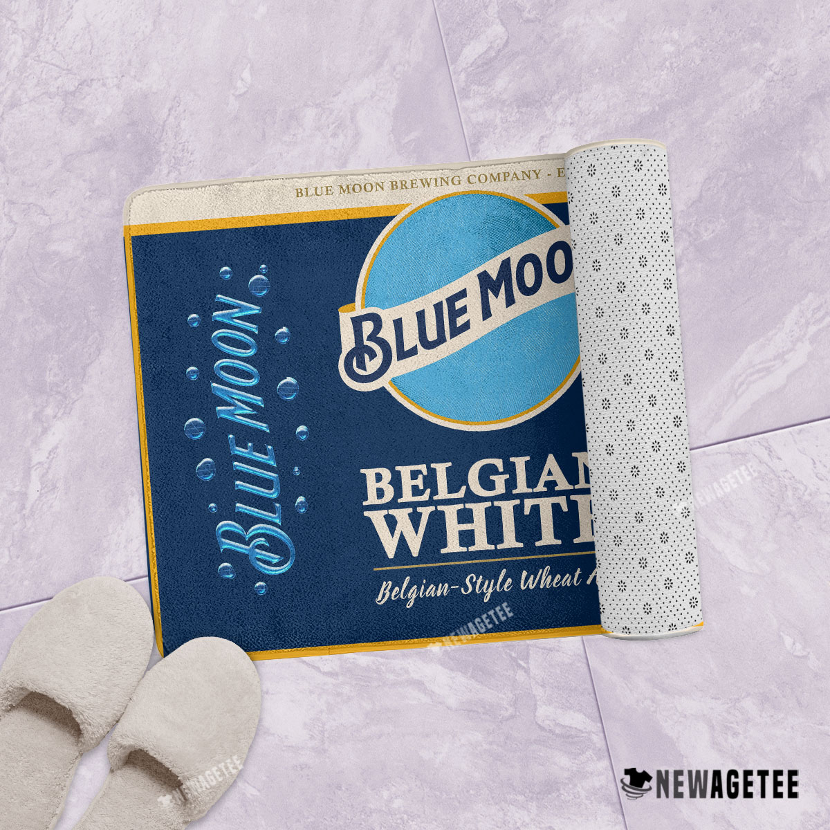 Blue Moon Beer Belgian White Bath Mat Blue Moon Beer Belgian White Bath Mat